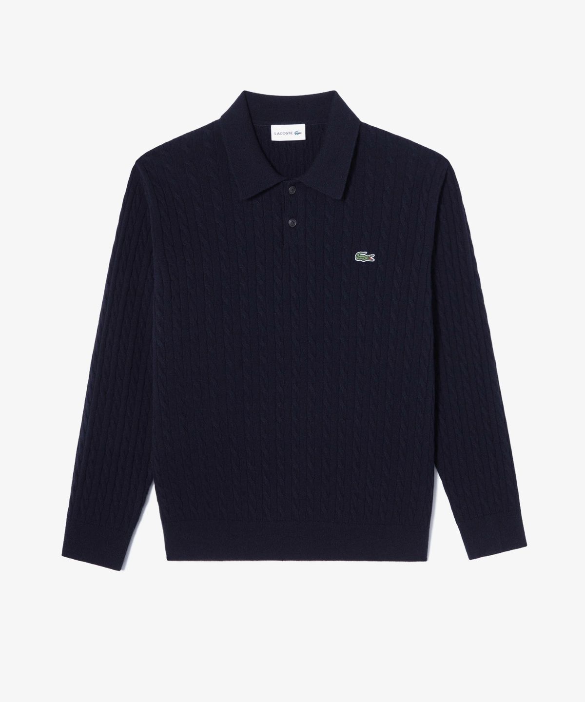 라코스테(LACOSTE) 남성 케이블 긴팔 스웨터 폴로셔츠 AH680E-56N 166