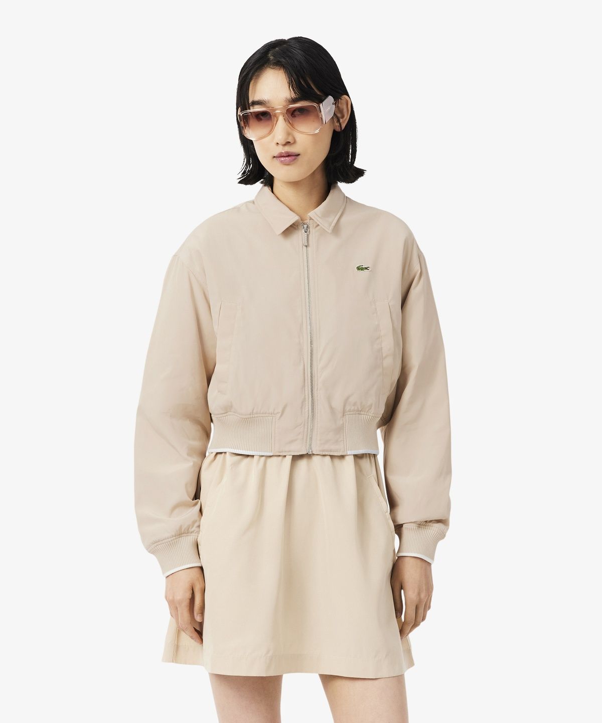 라코스테(LACOSTE) 여성 카라 숏 집업 점퍼 BF5917-56N S69