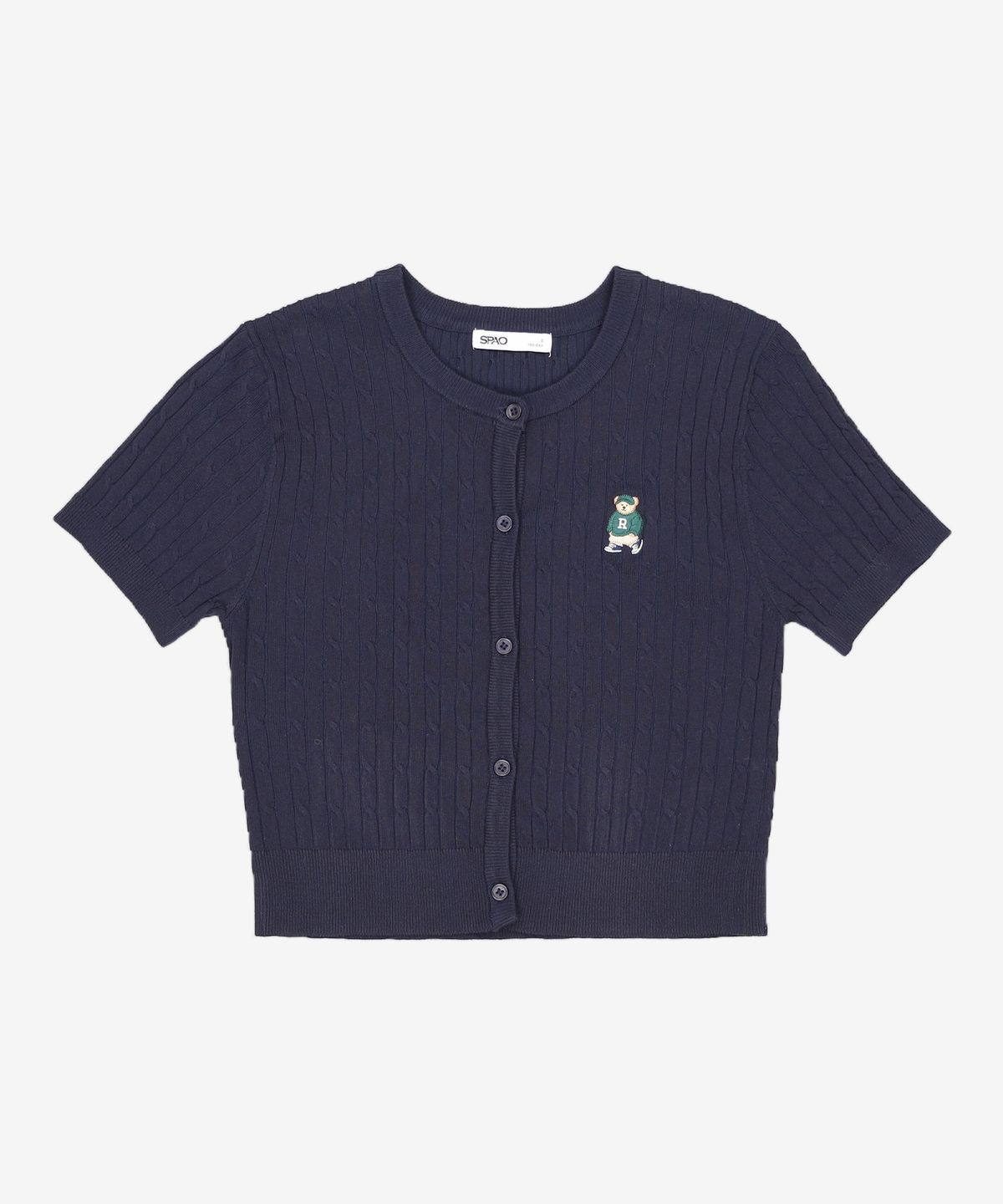 스파오(SPAO) (우디) 케이블 크롭 가디건_SPCKE24G41 S