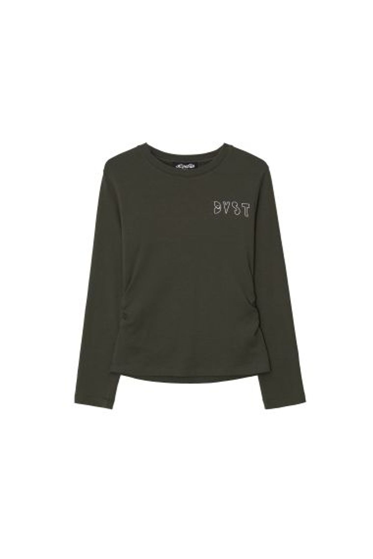 데바스테(DEVASTEE) DVST 로고 라운드넥 긴팔티 (EFFDVTP06KCH)
