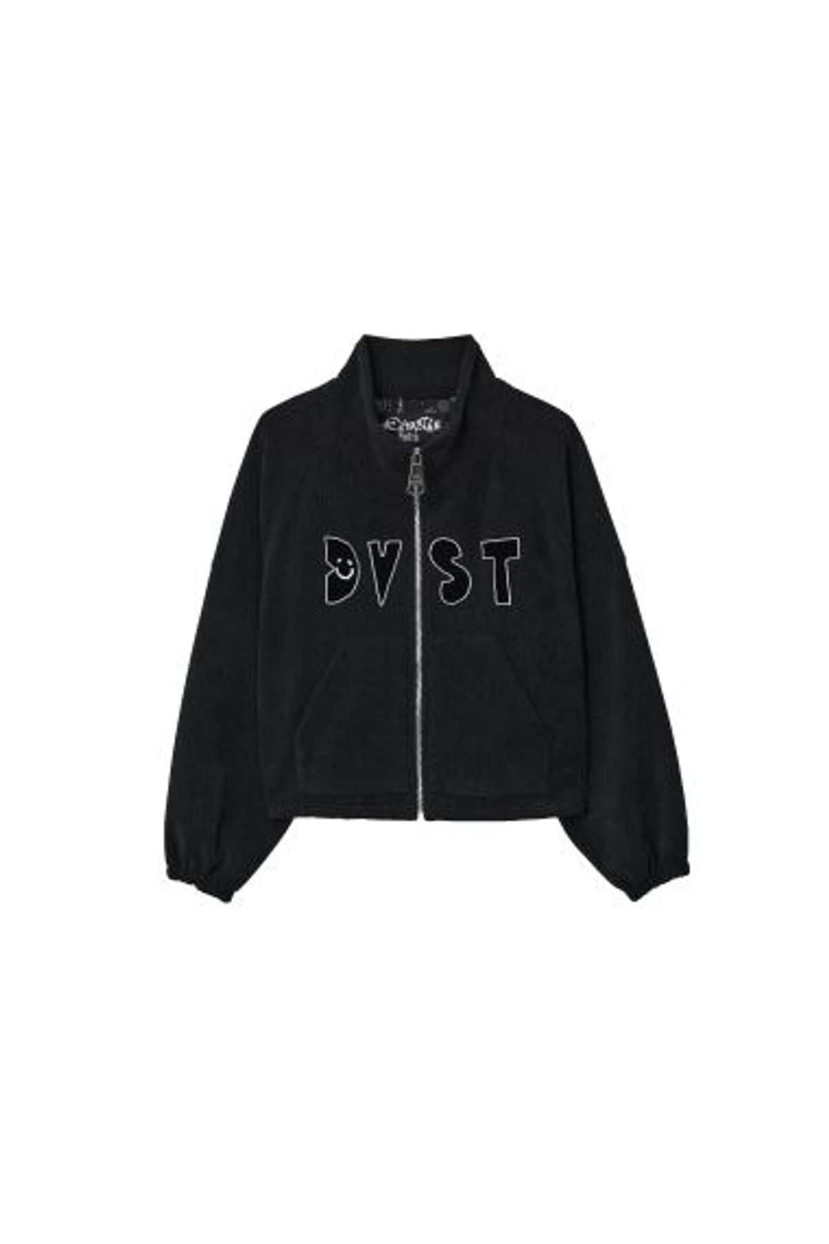 데바스테(DEVASTEE) DVST 아플리케 짚업 스웨트 자켓 (EFFDVOW03BLK)