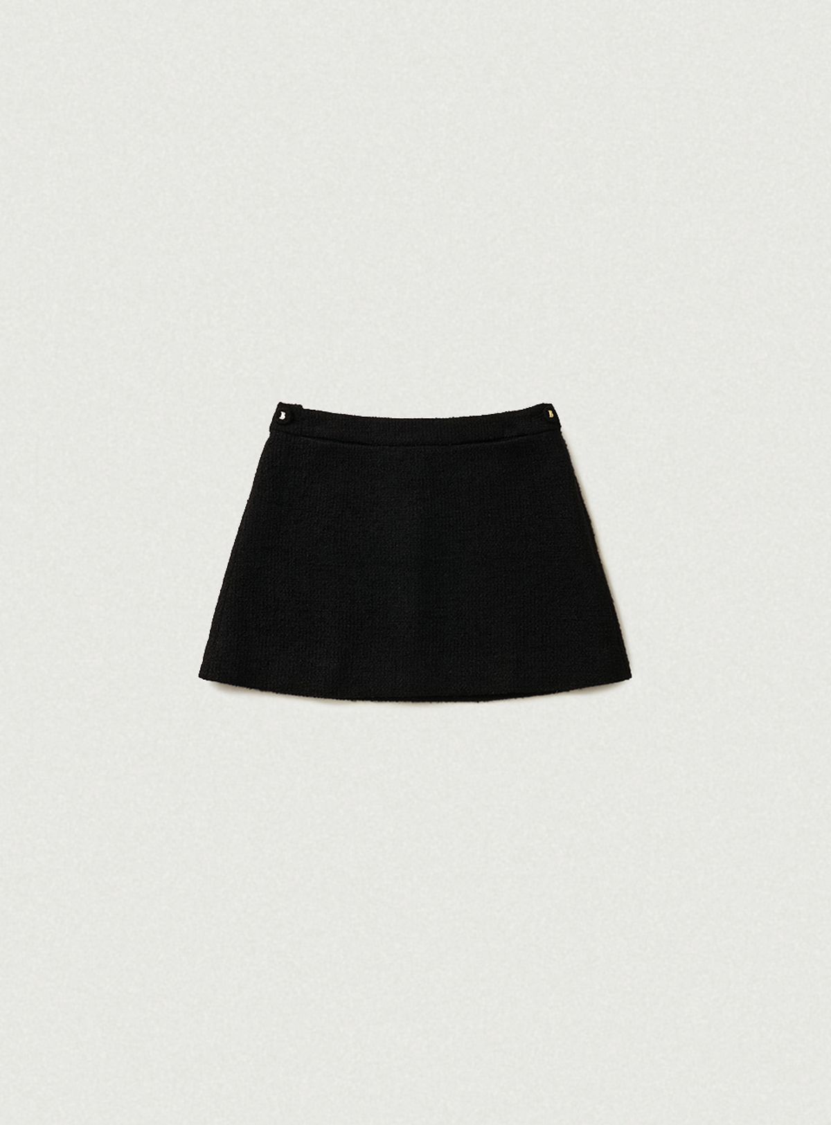더바넷(THEBARNNET) Annes Tweed Set-Up Skirt_Black