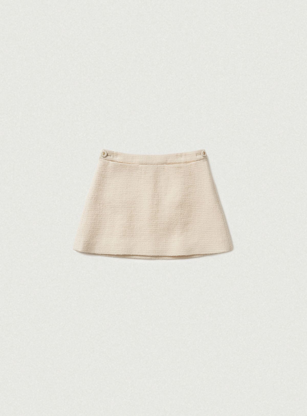 더바넷(THEBARNNET) Annes Tweed Set-Up Skirt_Cream
