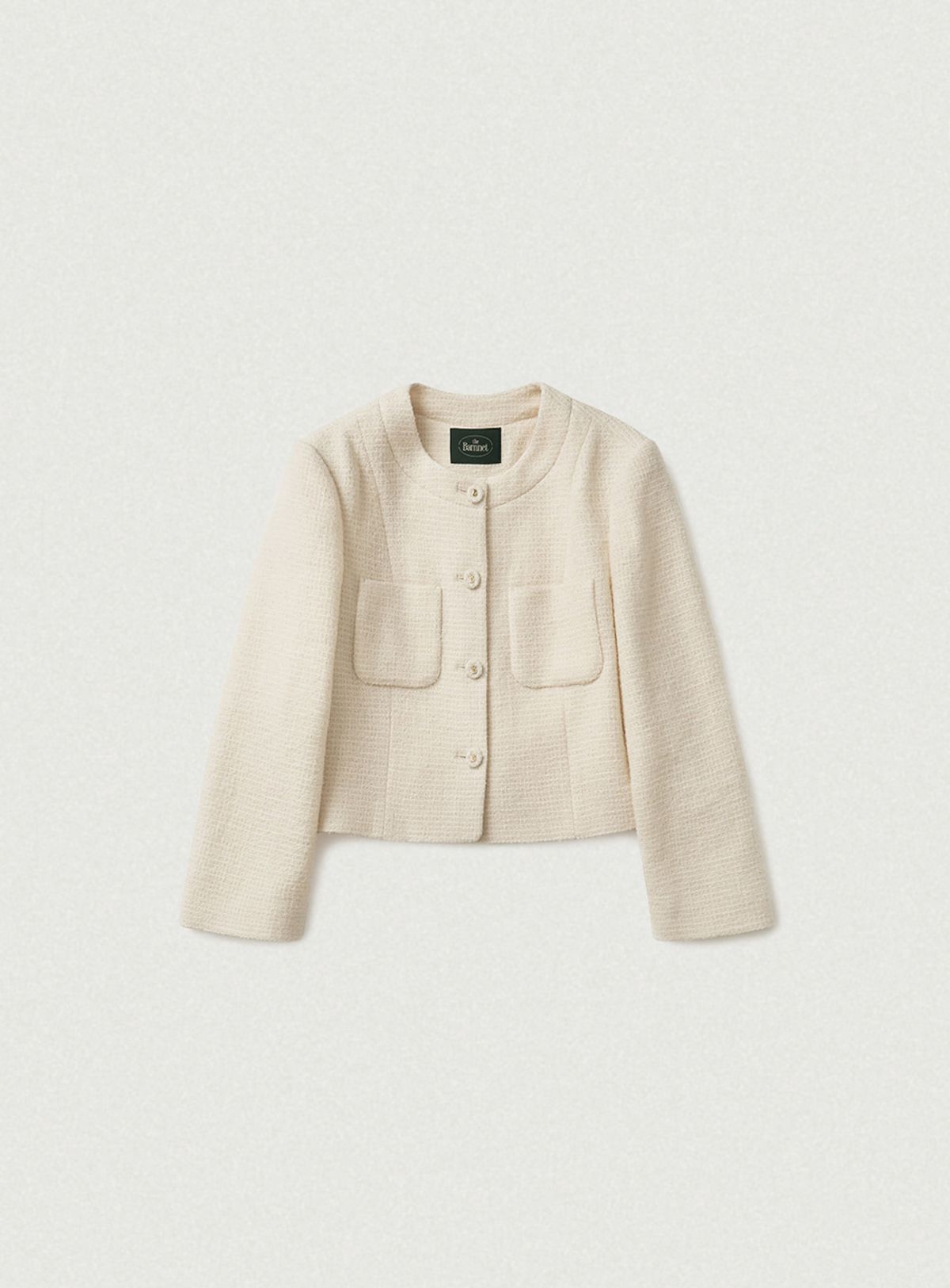 더바넷(THEBARNNET) Annes Tweed Set-up Jacket_Cream