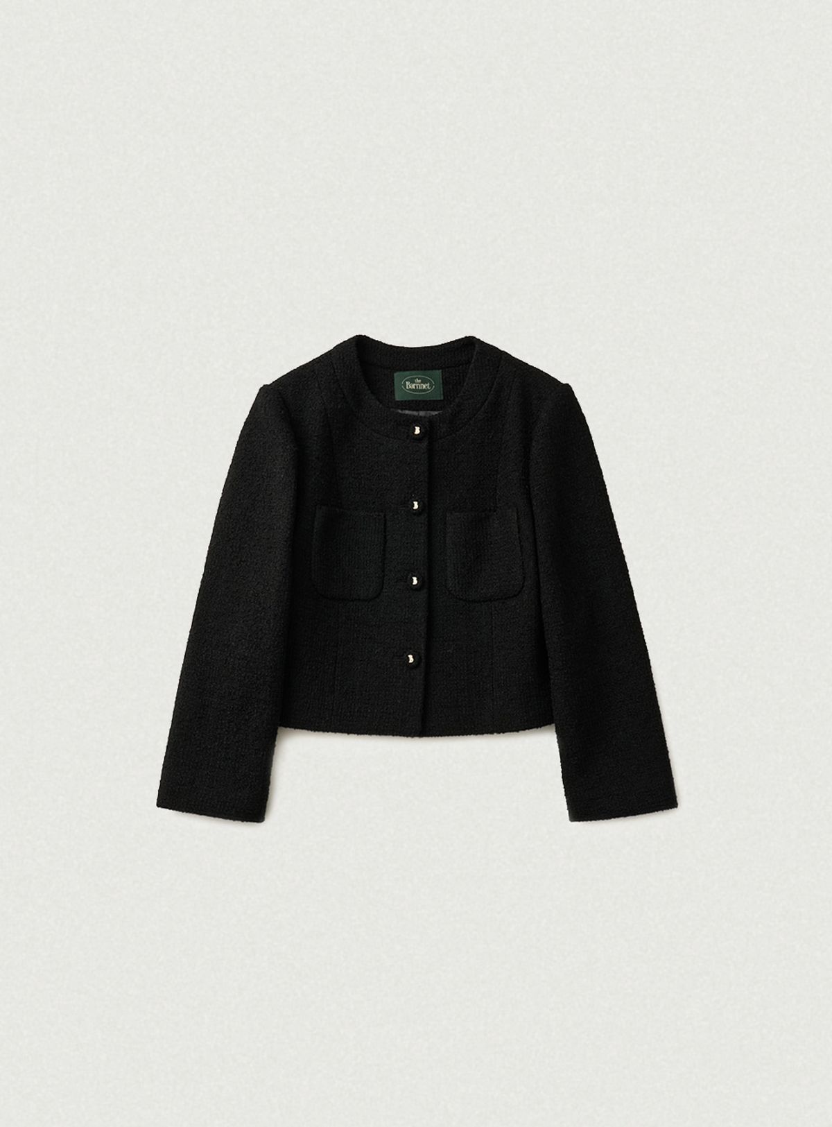 더바넷(THEBARNNET) Annes Tweed Set-up Jacket_Black