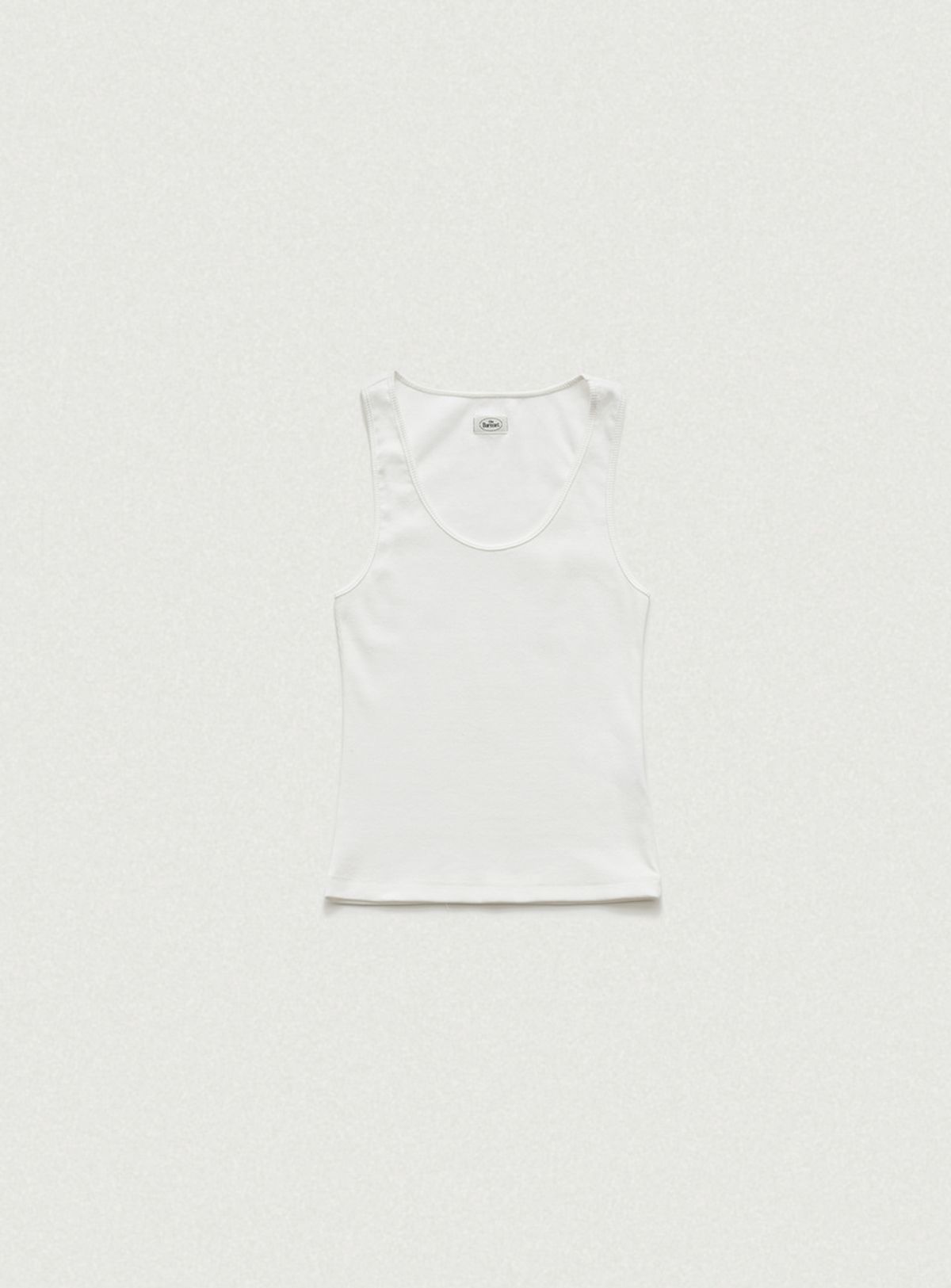 더바넷(THEBARNNET) U-Neck Ribbed Tank Top_Ivory