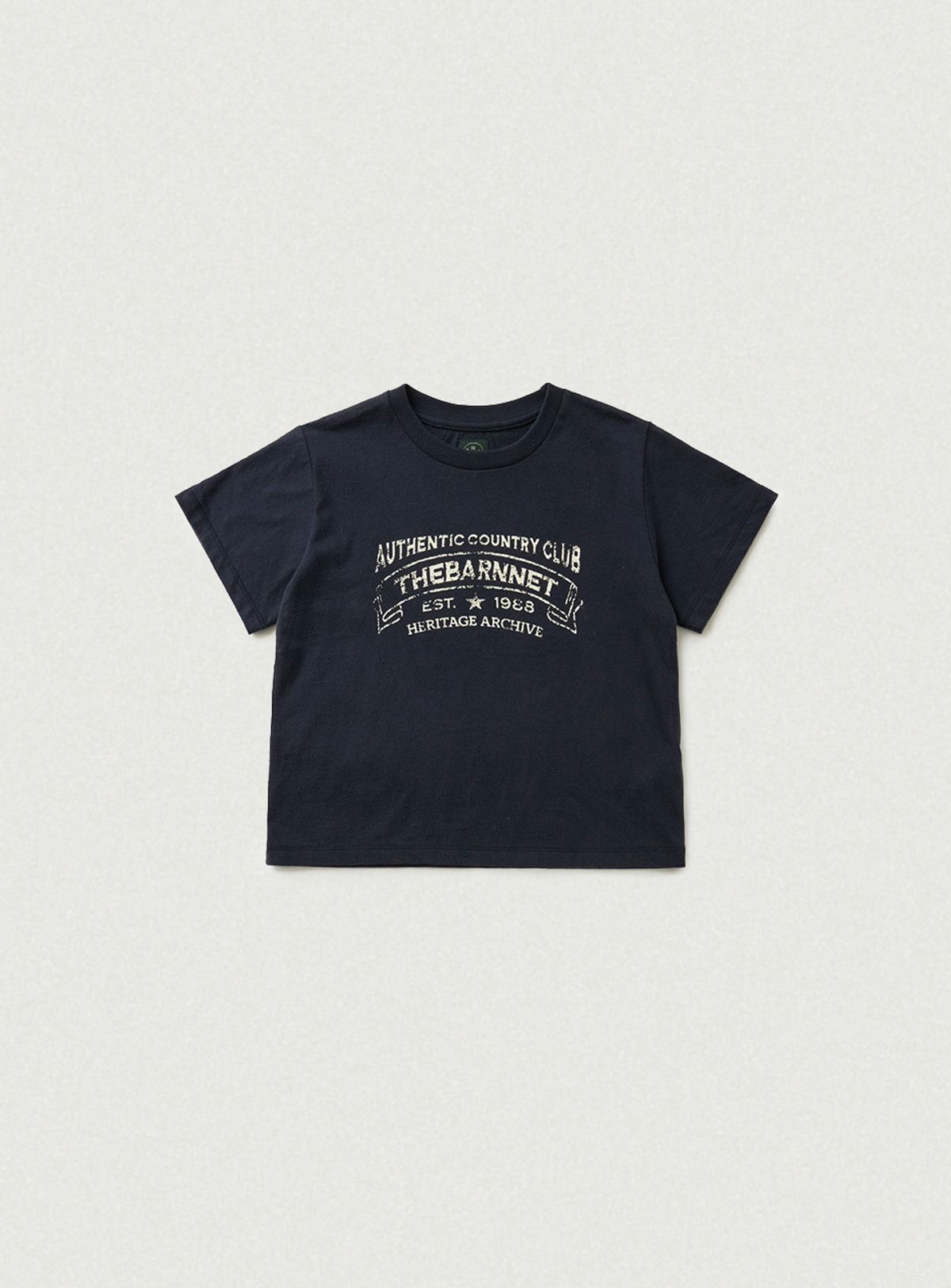 더바넷(THEBARNNET) Heritage Brushed Cotton Tee_Navy