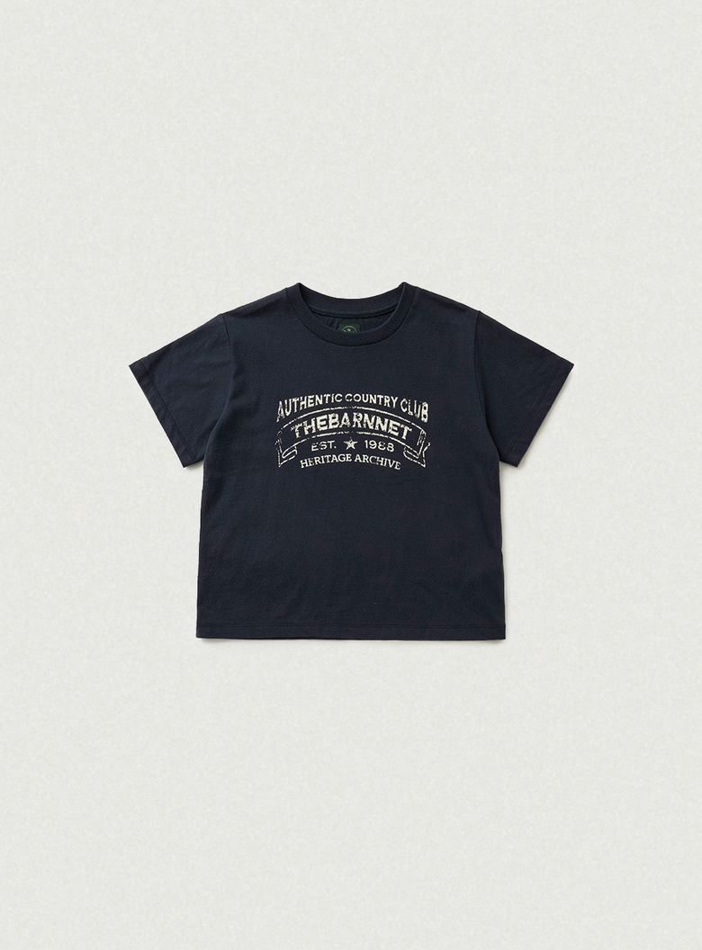 Heritage Brushed Cotton Tee_Navy