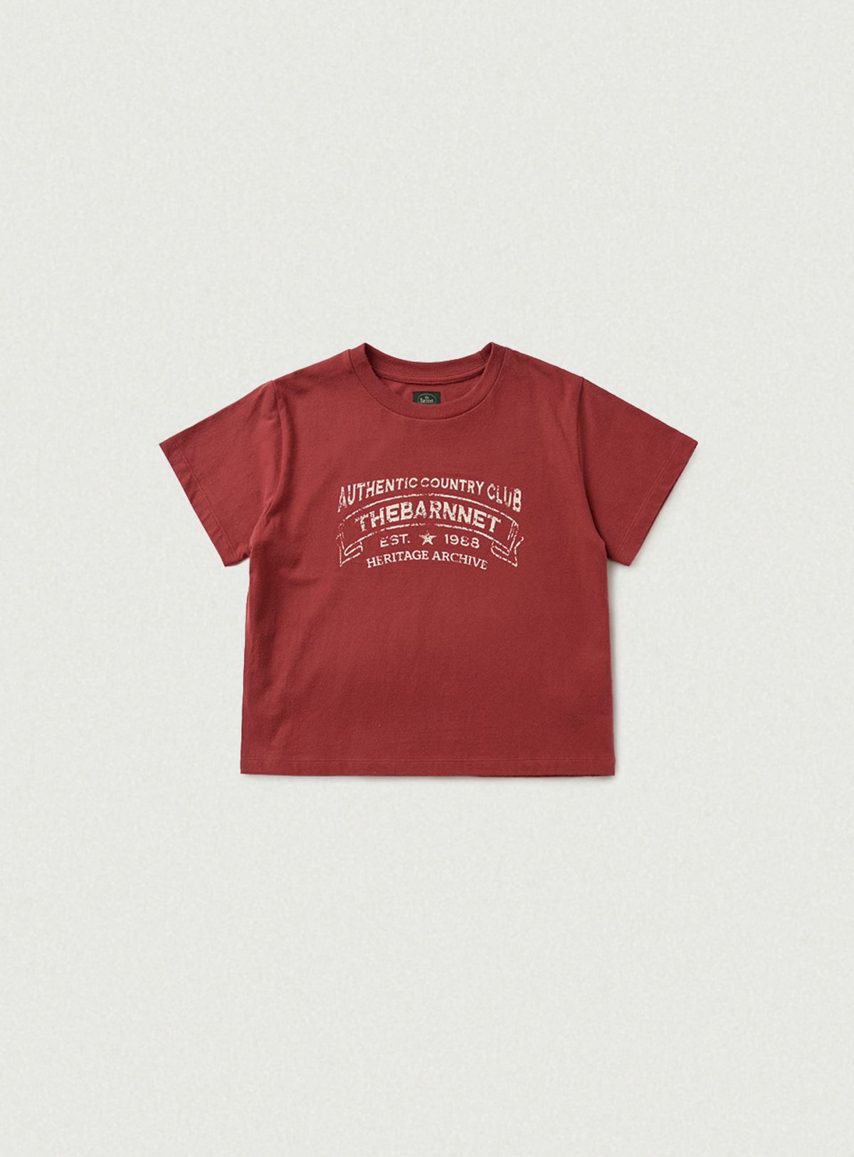 더바넷(THEBARNNET) Heritage Brushed Cotton Tee_Red