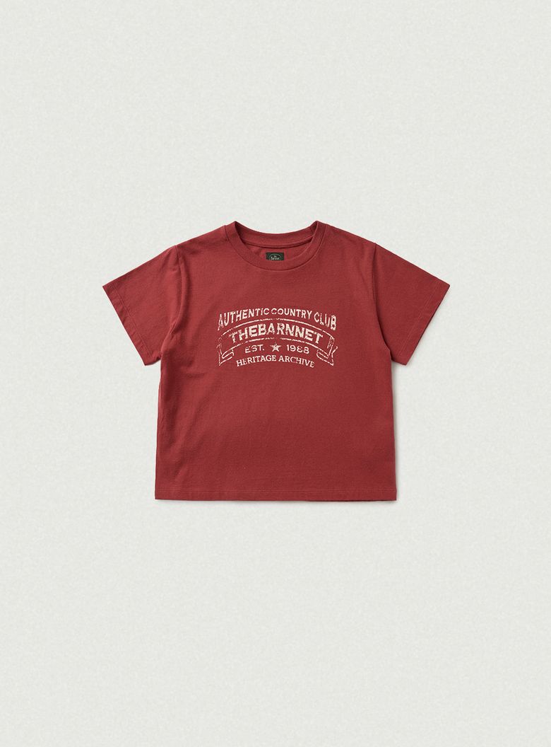 Heritage Brushed Cotton Tee_Red