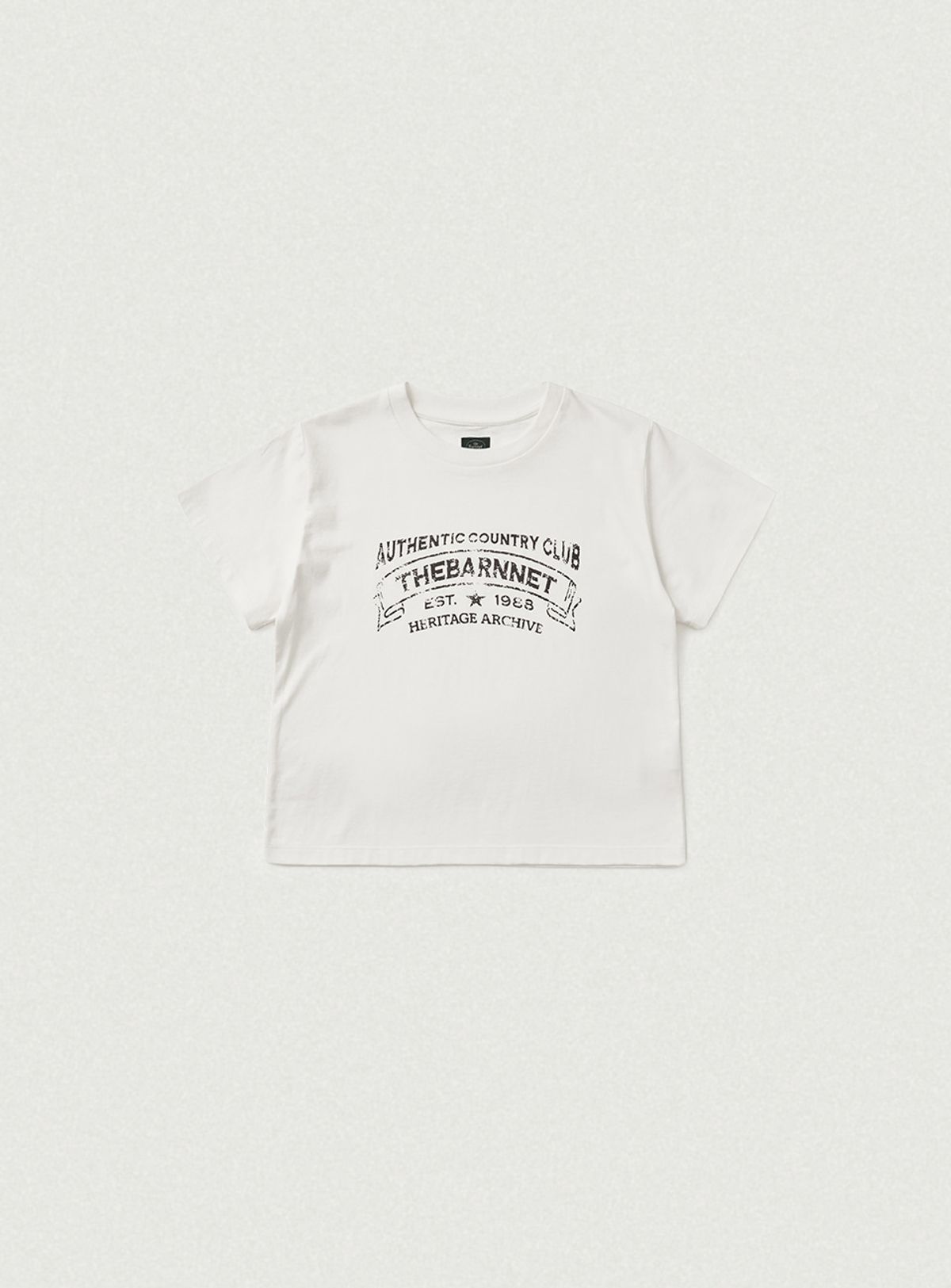 더바넷(THEBARNNET) Heritage Brushed Cotton Tee_Off White