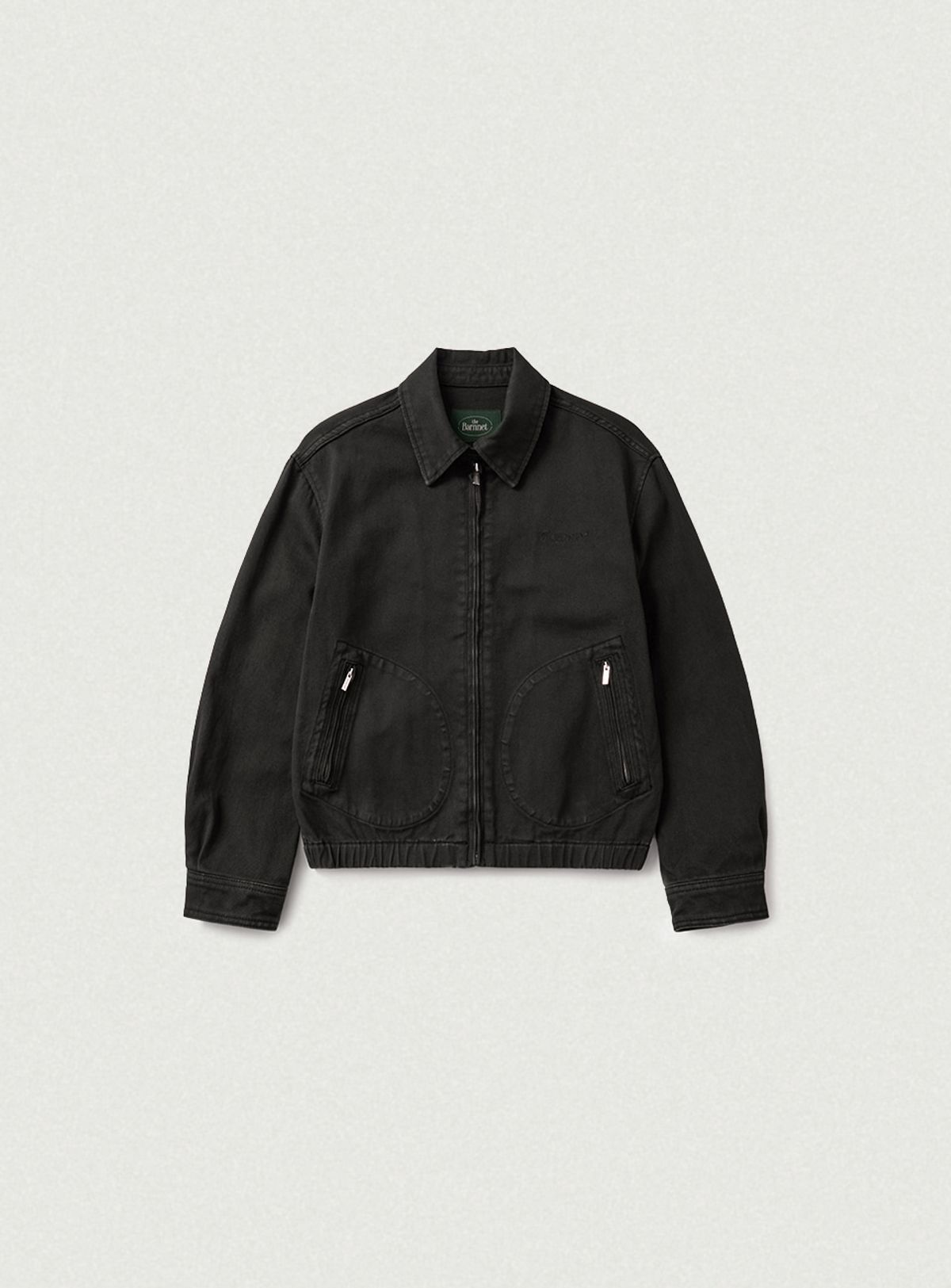 더바넷(THEBARNNET) Oren Washed Cotton Blouson Jacket_Black