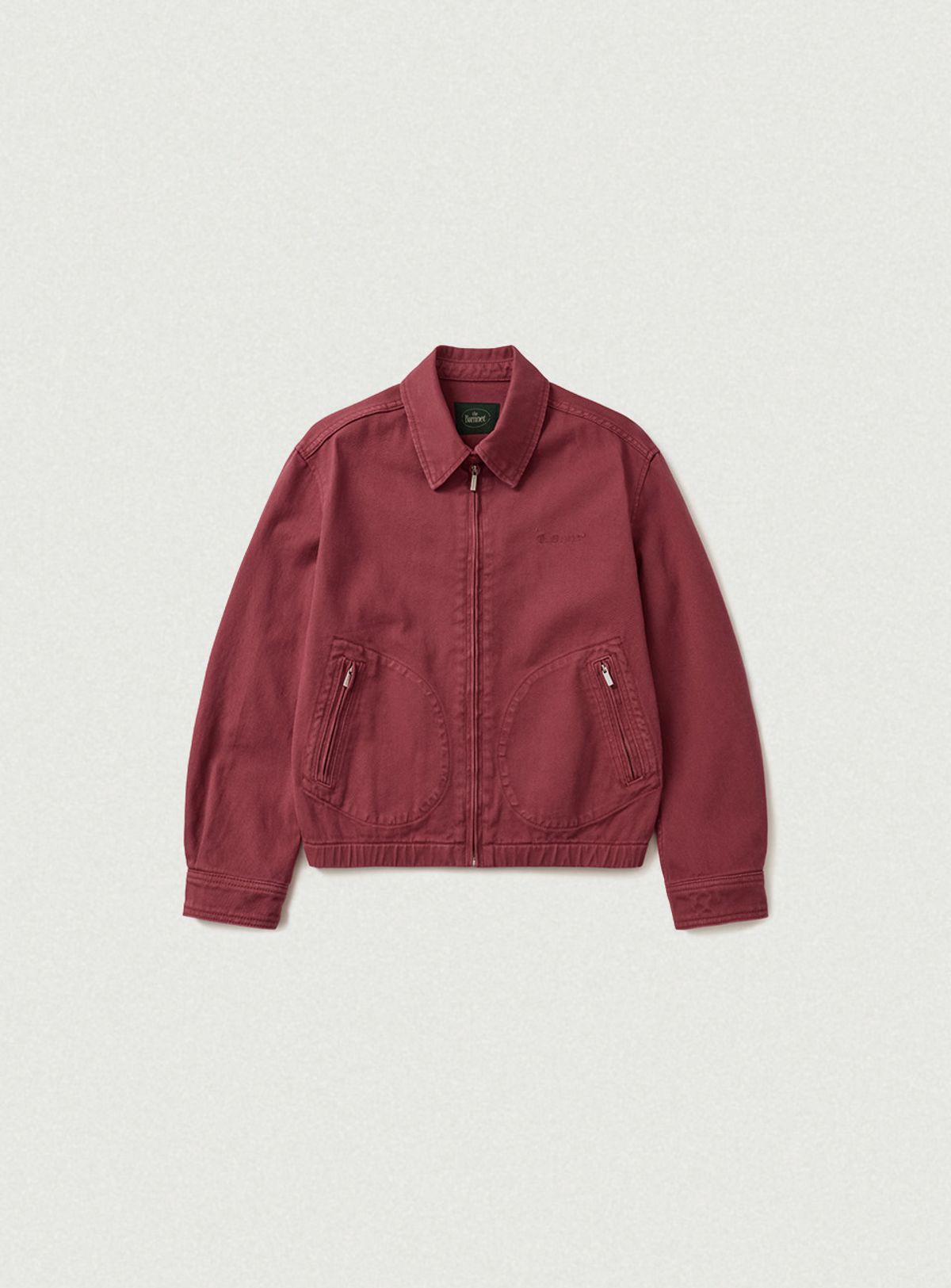 더바넷(THEBARNNET) Oren Washed Cotton Blouson Jacket_Burgundy