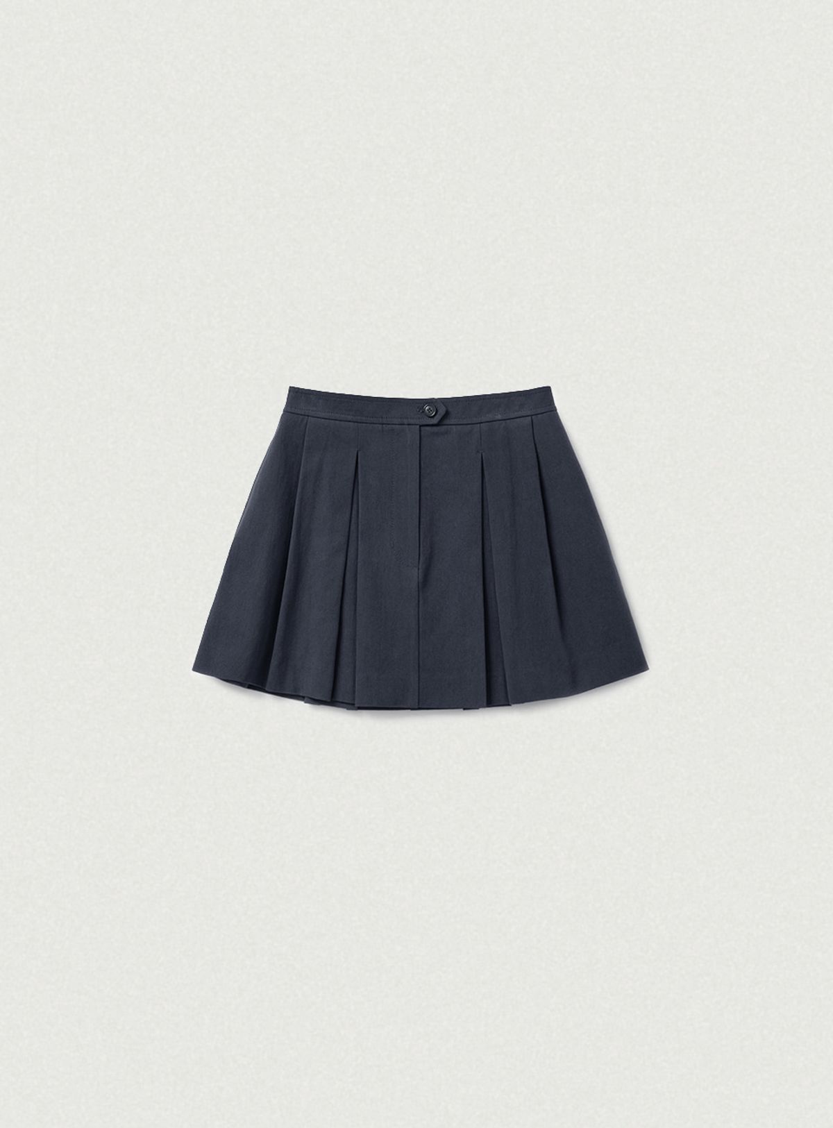 더바넷(THEBARNNET) Wael Pleats Mini Skirt_Navy