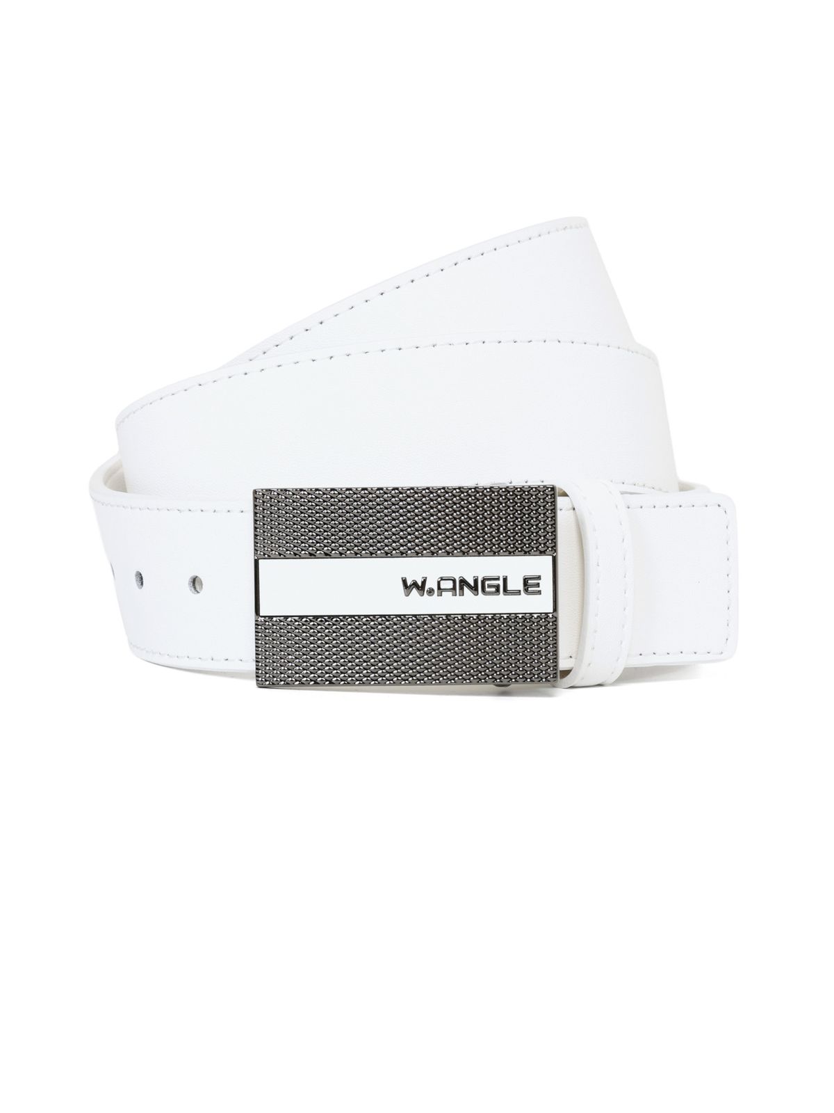 와이드앵글(WIDEANGLE) TO 남성 슬림 후크 벨트_White