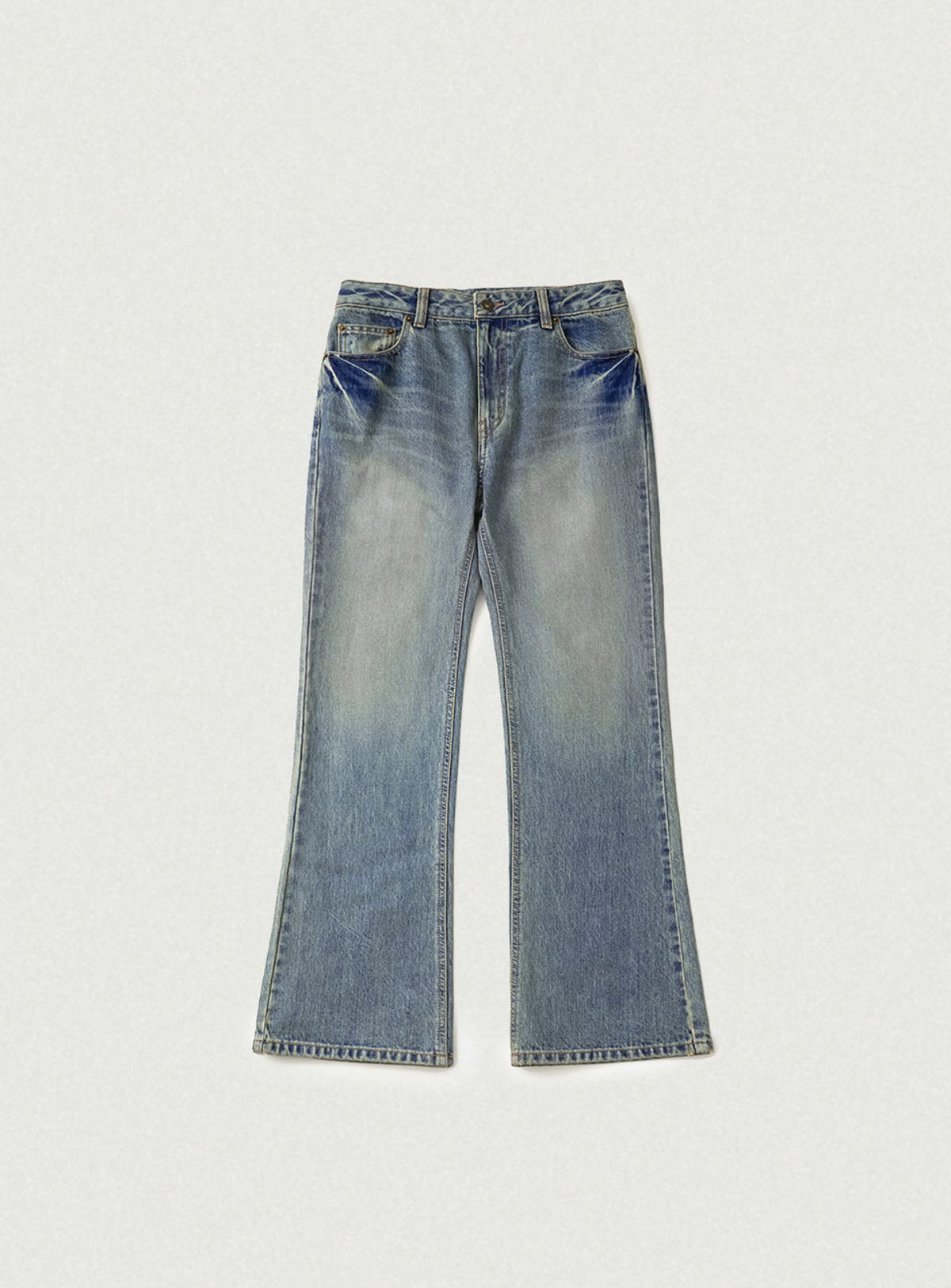 더바넷(THEBARNNET) Rune Boots Cut Denim Pants_Vintage Blue