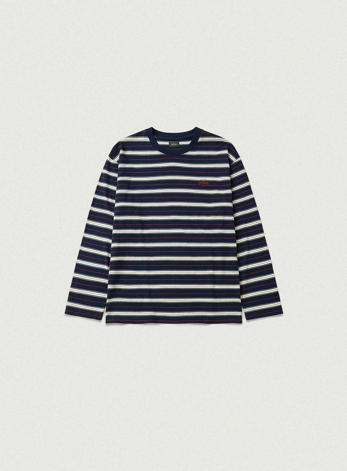 더바넷(THEBARNNET) Lang Stripe Overfit T-shirt_Navy