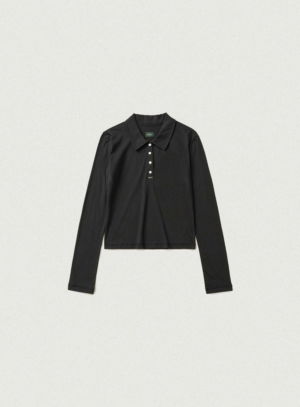 더바넷(THEBARNNET) Reeve Collared Henley Top_Black