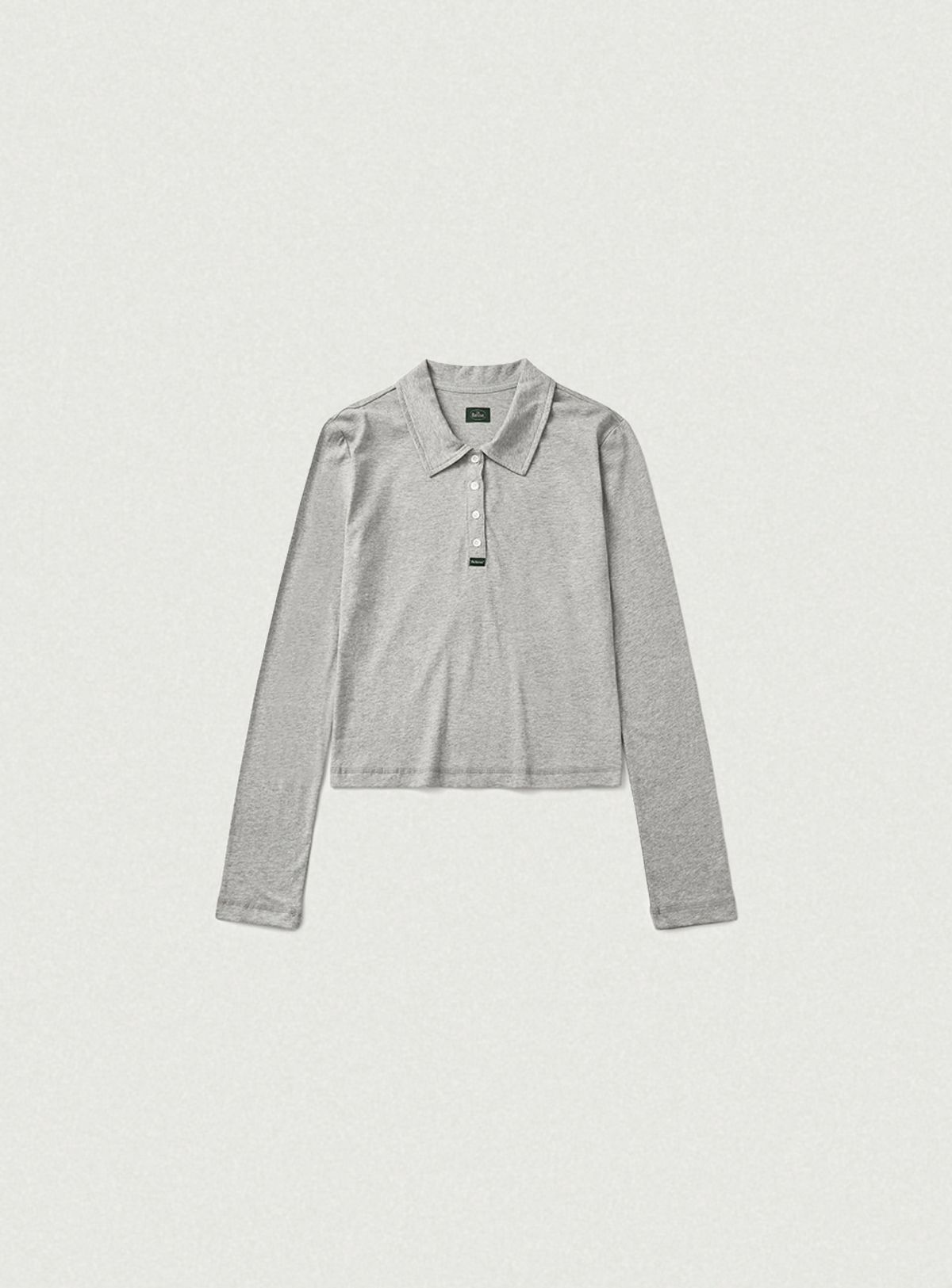 더바넷(THEBARNNET) Reeve Collared Henley Top_Melange Grey