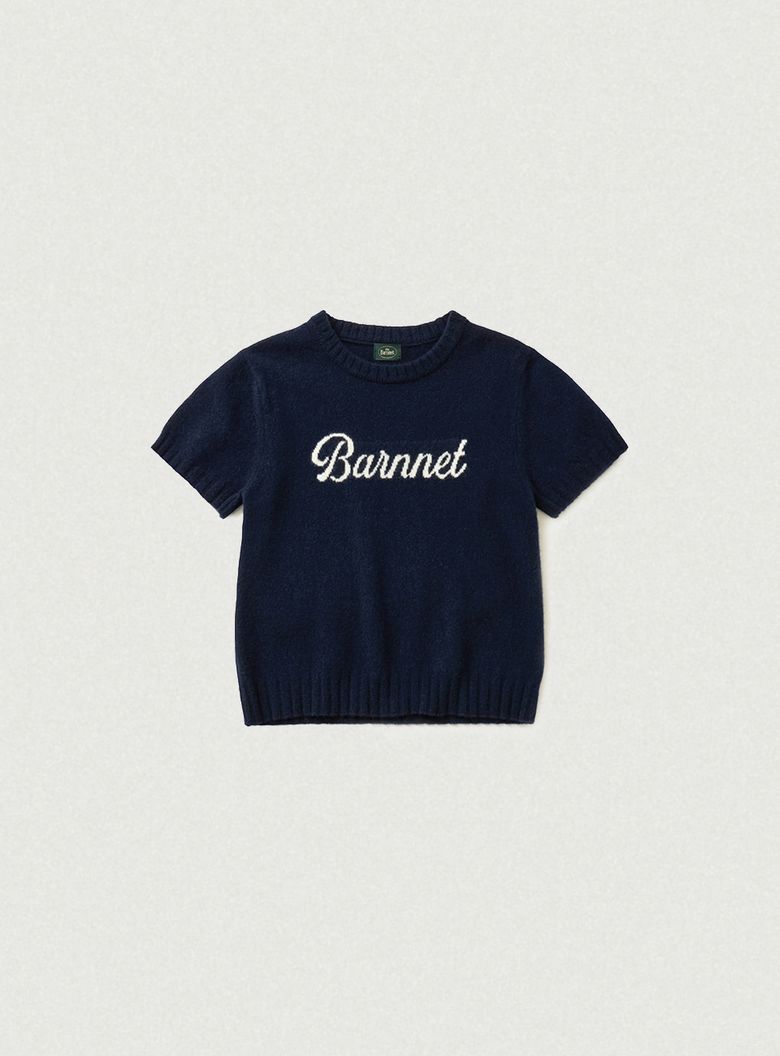 Barnnet Logo Cashmere Knit_Navy