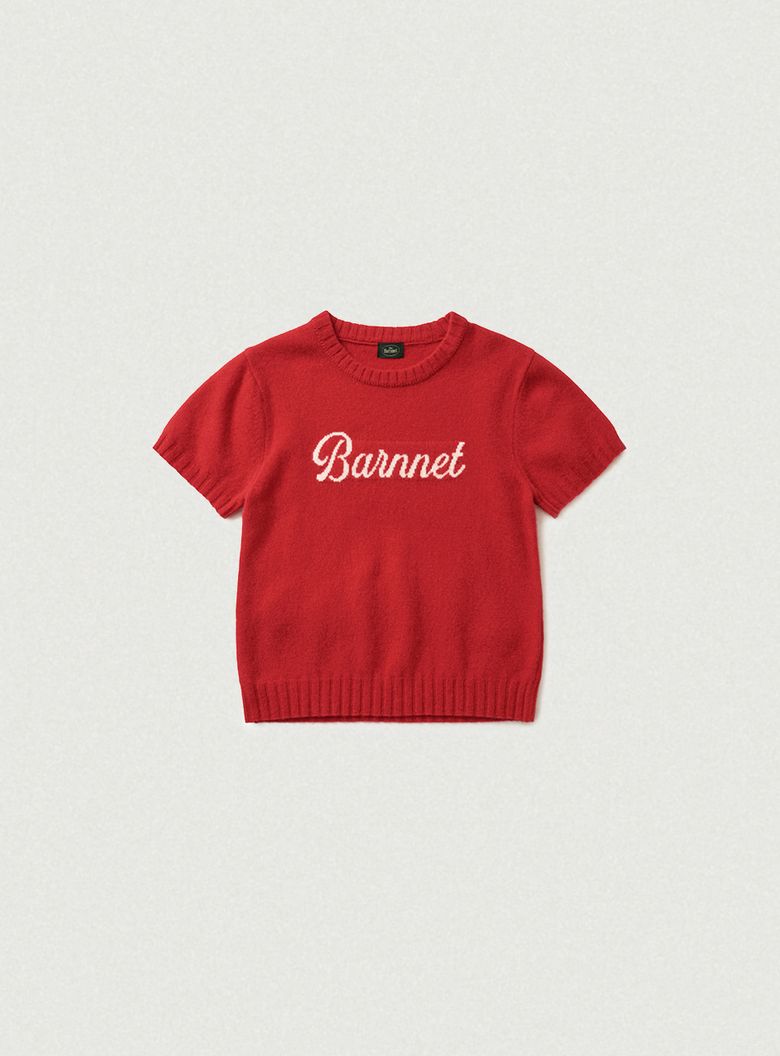 Barnnet Logo Cashmere Knit_Red