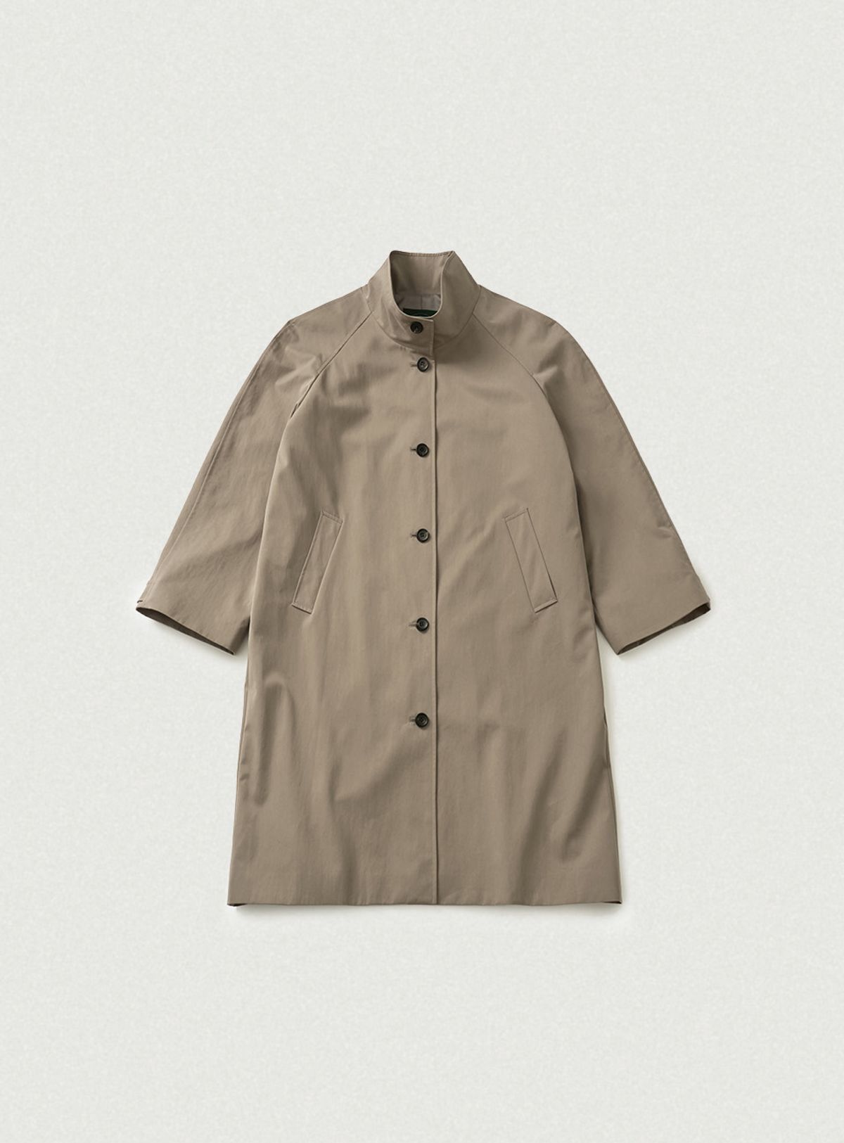 더바넷(THEBARNNET) Bardo Balmacaan Trench Coat_Greige