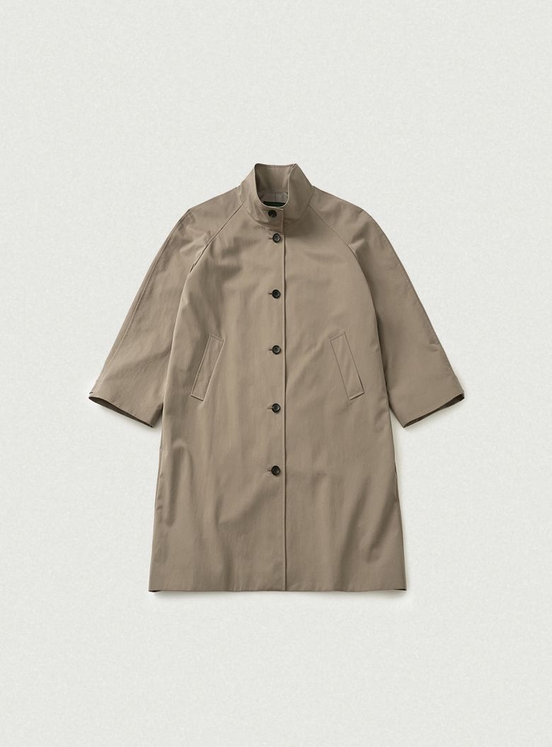 Bardo Balmacaan Trench Coat_Greige