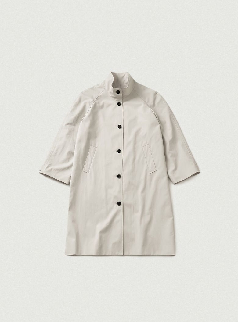 Bardo Balmacaan Trench Coat_Cream