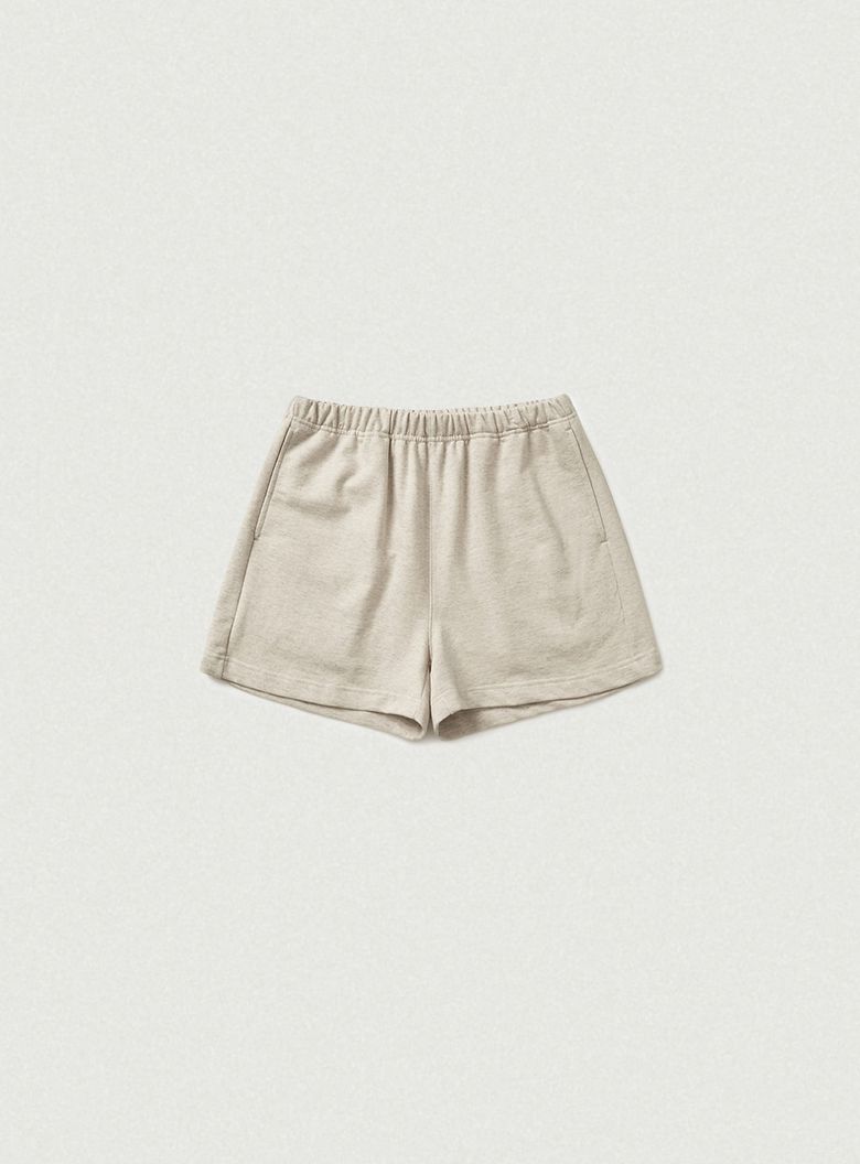 Fenley Sweat Drawstring Shorts_Oatmeal