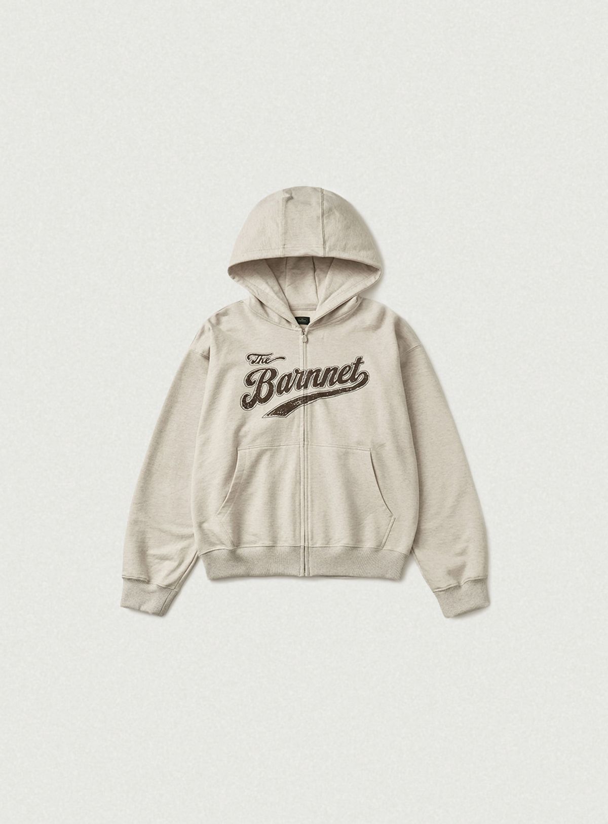 더바넷(THEBARNNET) Fenley Sweat Zip-Up Hoodie Jacket_Oatmeal