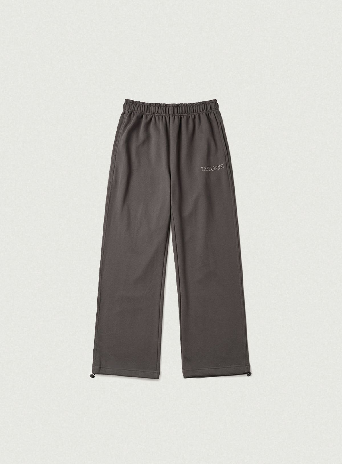 더바넷(THEBARNNET) Campie Sweat Drawstring Jogger Pants_Charcoal