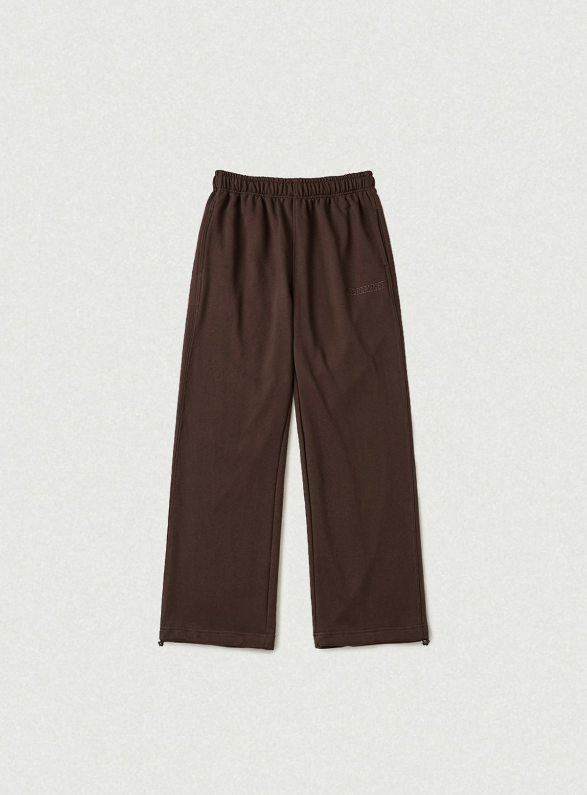 더바넷(THEBARNNET) Campie Sweat Drawstring Jogger Pants_Brown