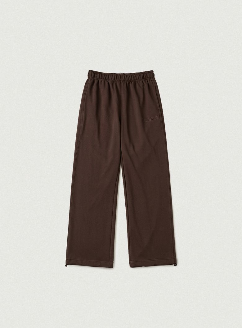 Campie Sweat Drawstring Jogger Pants_Brown