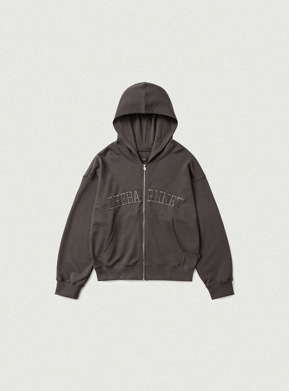 더바넷(THEBARNNET) Campie Sweat Zip-Up Hoodie Jacket_Charcoal