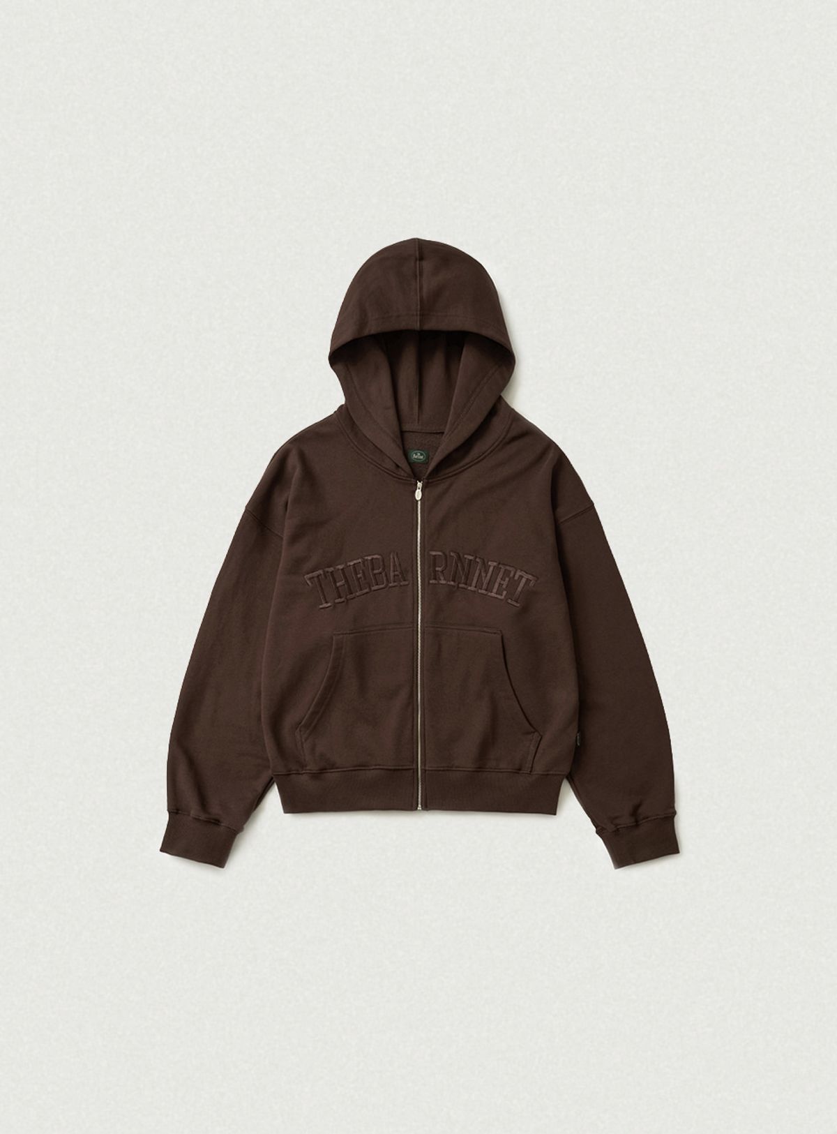 더바넷(THEBARNNET) Campie Sweat Zip-Up Hoodie Jacket_Brown