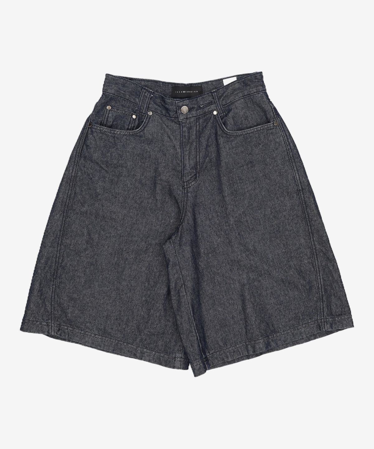 트리밍버드(TREEMINGBIRD) Low Rise Half Denim Pants [ Blue ] 1