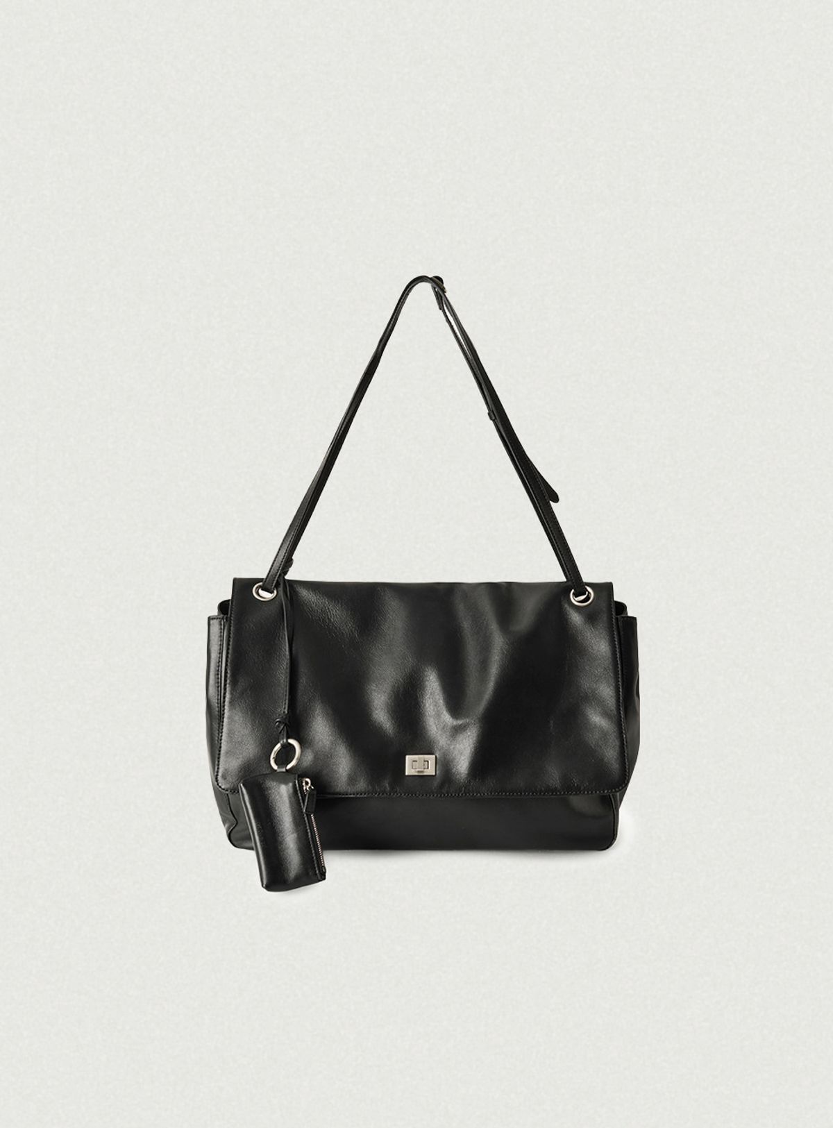 더바넷(THEBARNNET) Flou Large Soft Flap Bag_Black