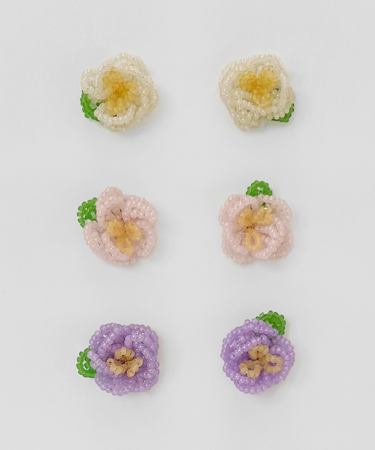 판타스틱 플래닛(FANTASTIC PLANET) leaf flower beads earrings (3colors)