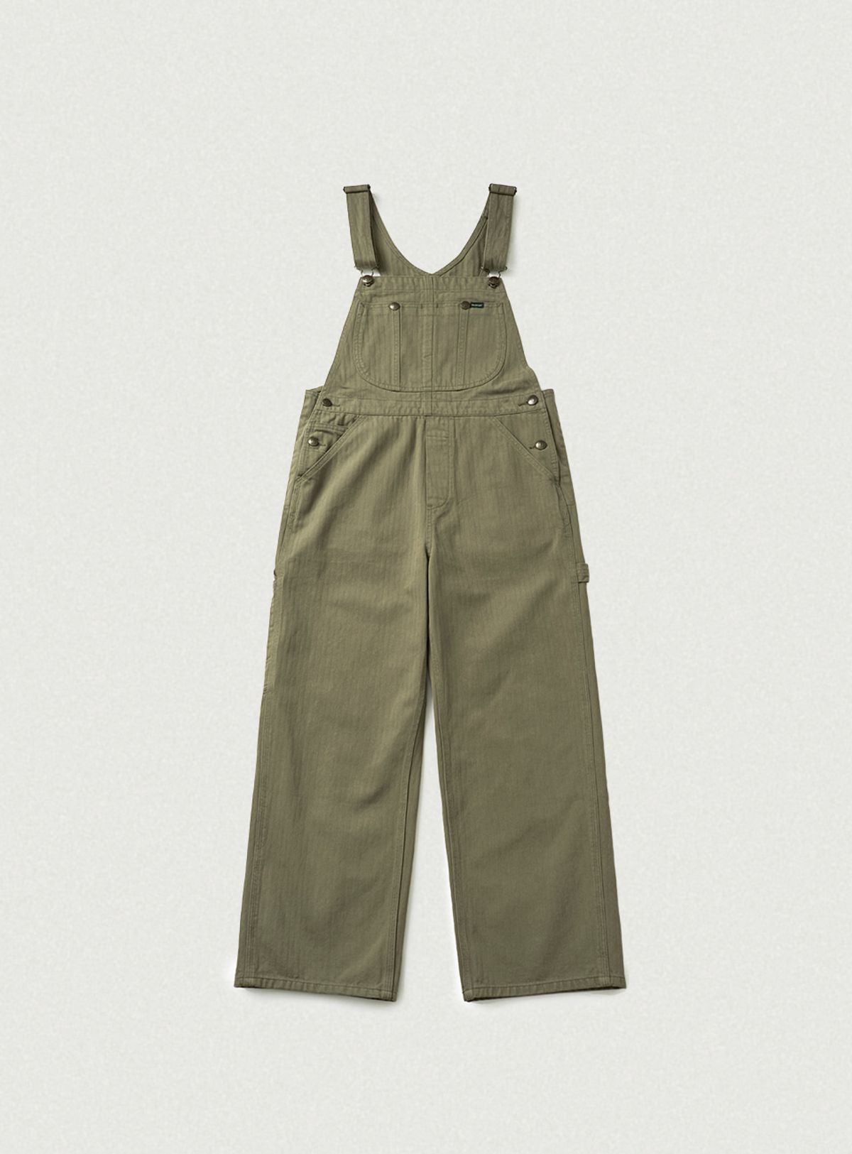 더바넷(THEBARNNET) Leaf Herringbone Cotton Overall_Khaki