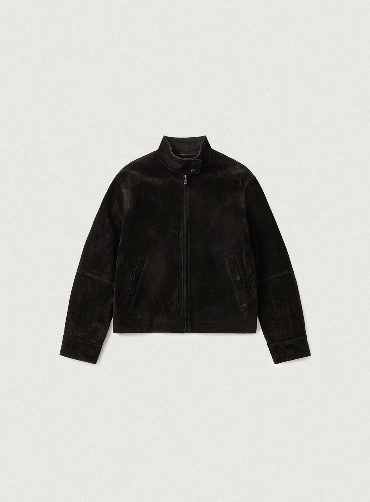 더바넷(THEBARNNET) Caven Suede Biker Jacket_Black