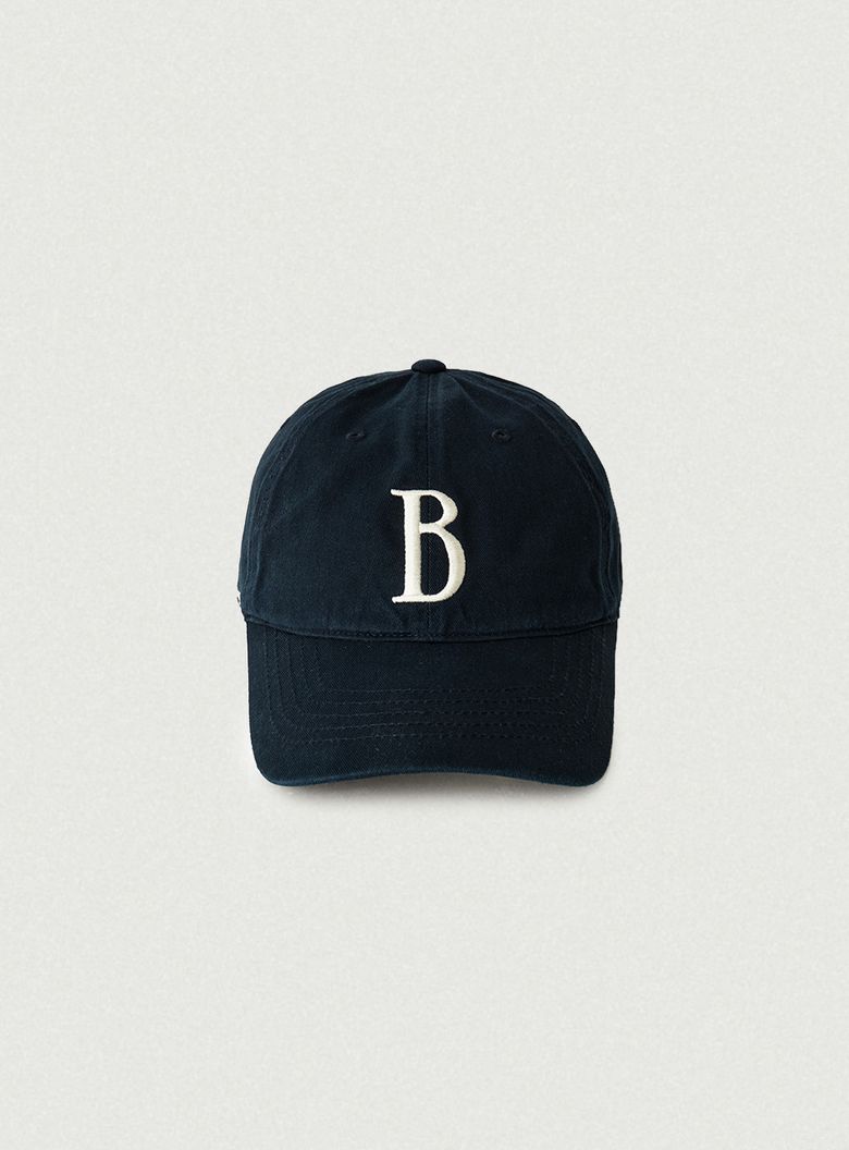 B Logo Ball Cap_Navy