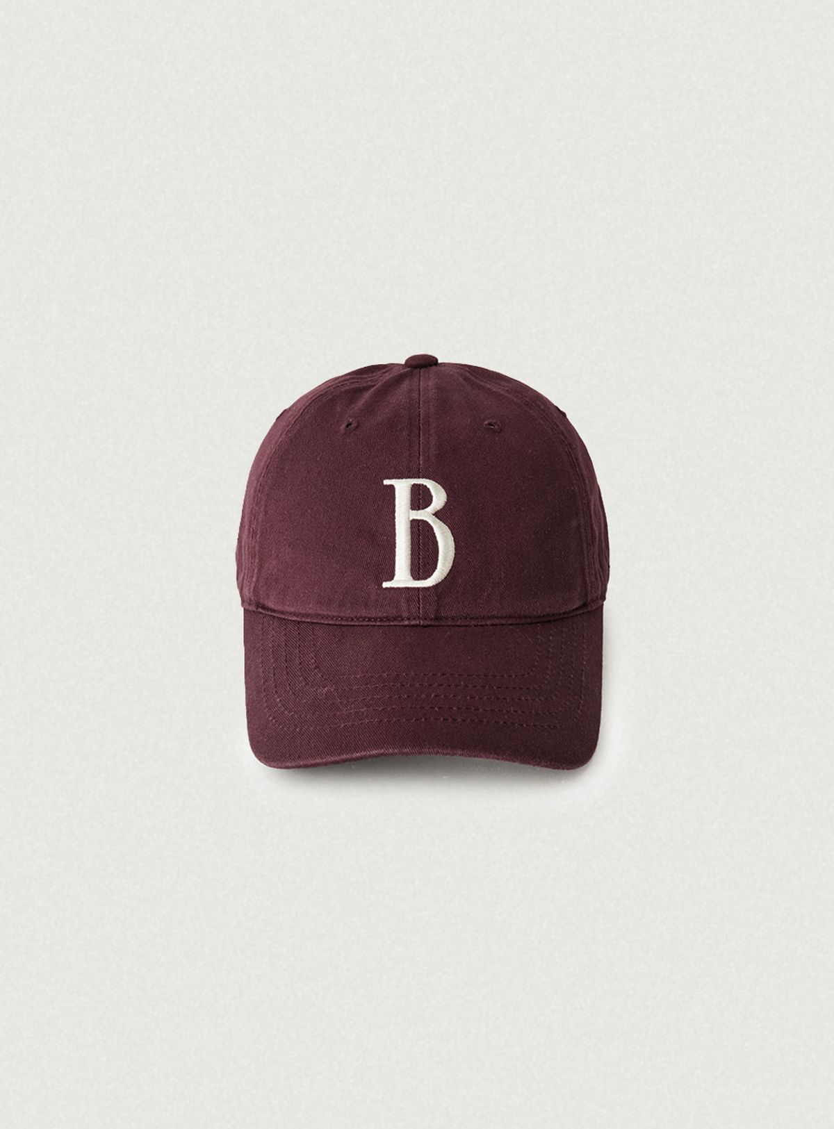 더바넷(THEBARNNET) B Logo Ball Cap_Burgundy