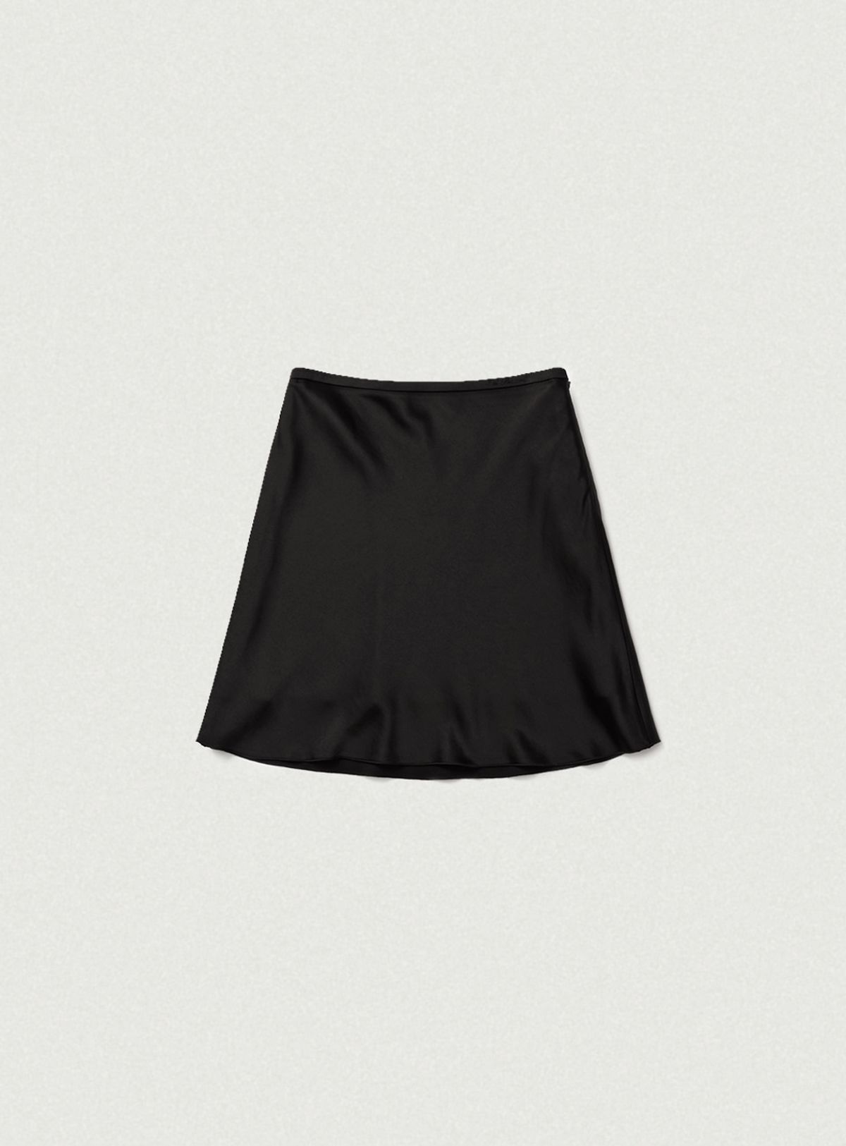 더바넷(THEBARNNET) Glow Satin Midi Skirt_Black