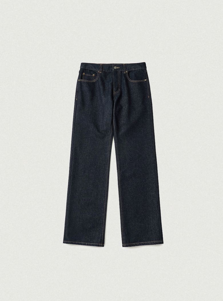 Voe Curved Denim Pants_Deep Navy