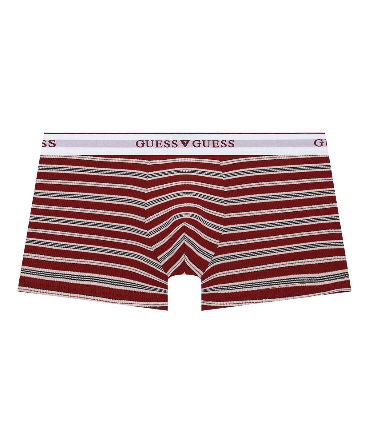 게스언더웨어(GUESS UNDERWEAR) 스트라이프 골지 드로즈 - 버건디