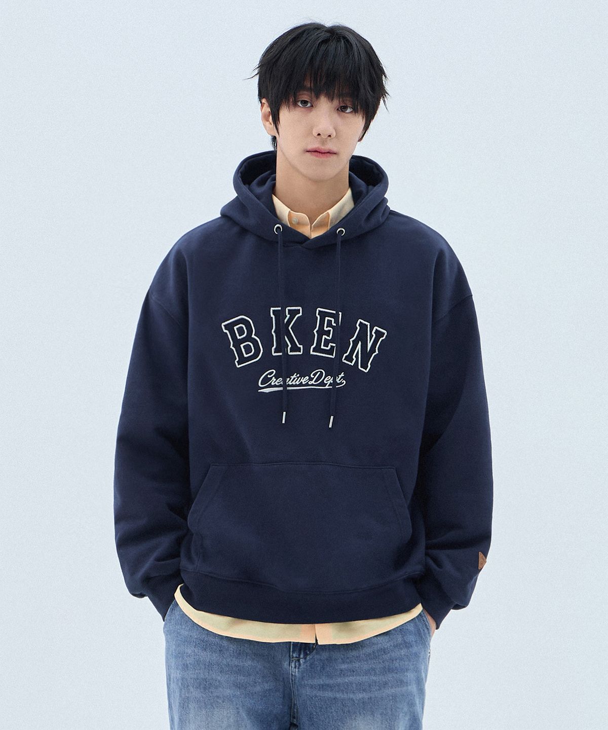 바켄(BAKKEN) [MEN] 클래식 패치 로고 후드티 BK6979 (4 COLOR)