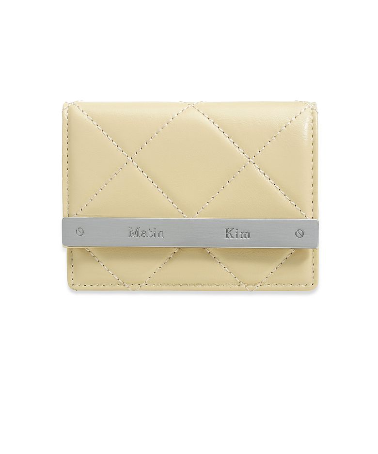 PUFF QUILT WALLET IN BUTTER
