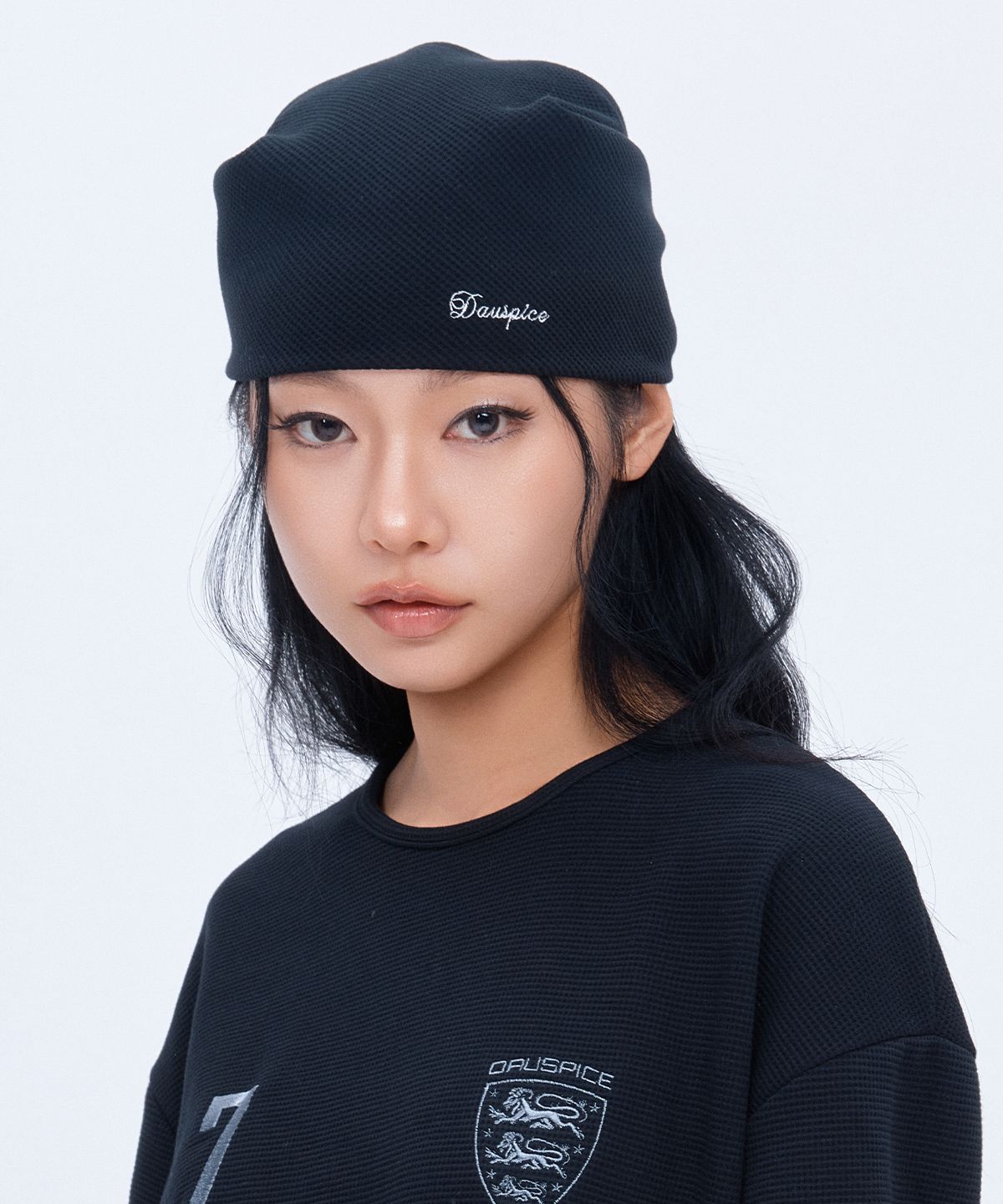 디오스피스(DAUSPICE) (DUC) Waffle Bandana Black