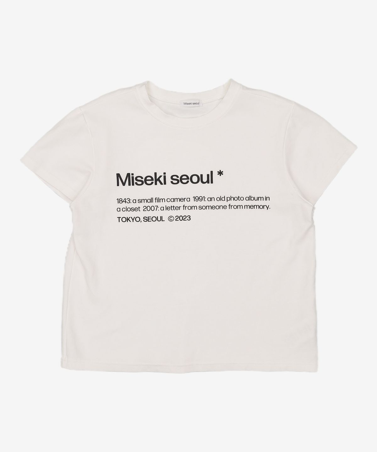 미세키서울(MISEKI SEOUL) Misekiseoul short sleeves CHARCOAL OS