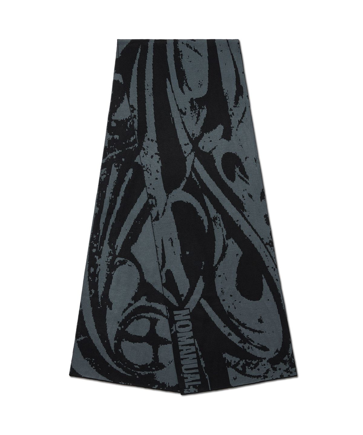 노매뉴얼(NOMANUAL) S.T JACQUARD MUFFLER - BLACK